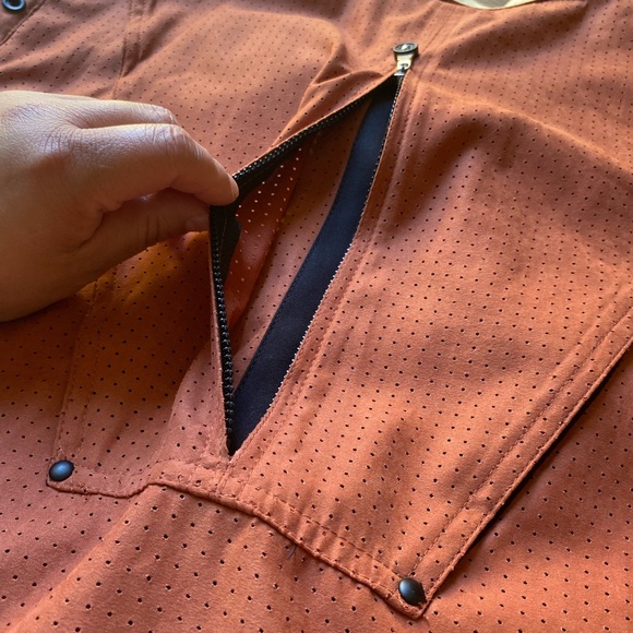 Jamie Sadock Orange Black Zip Up Jacker Women’s Medium Golf Activewear - Picture 7 of 8